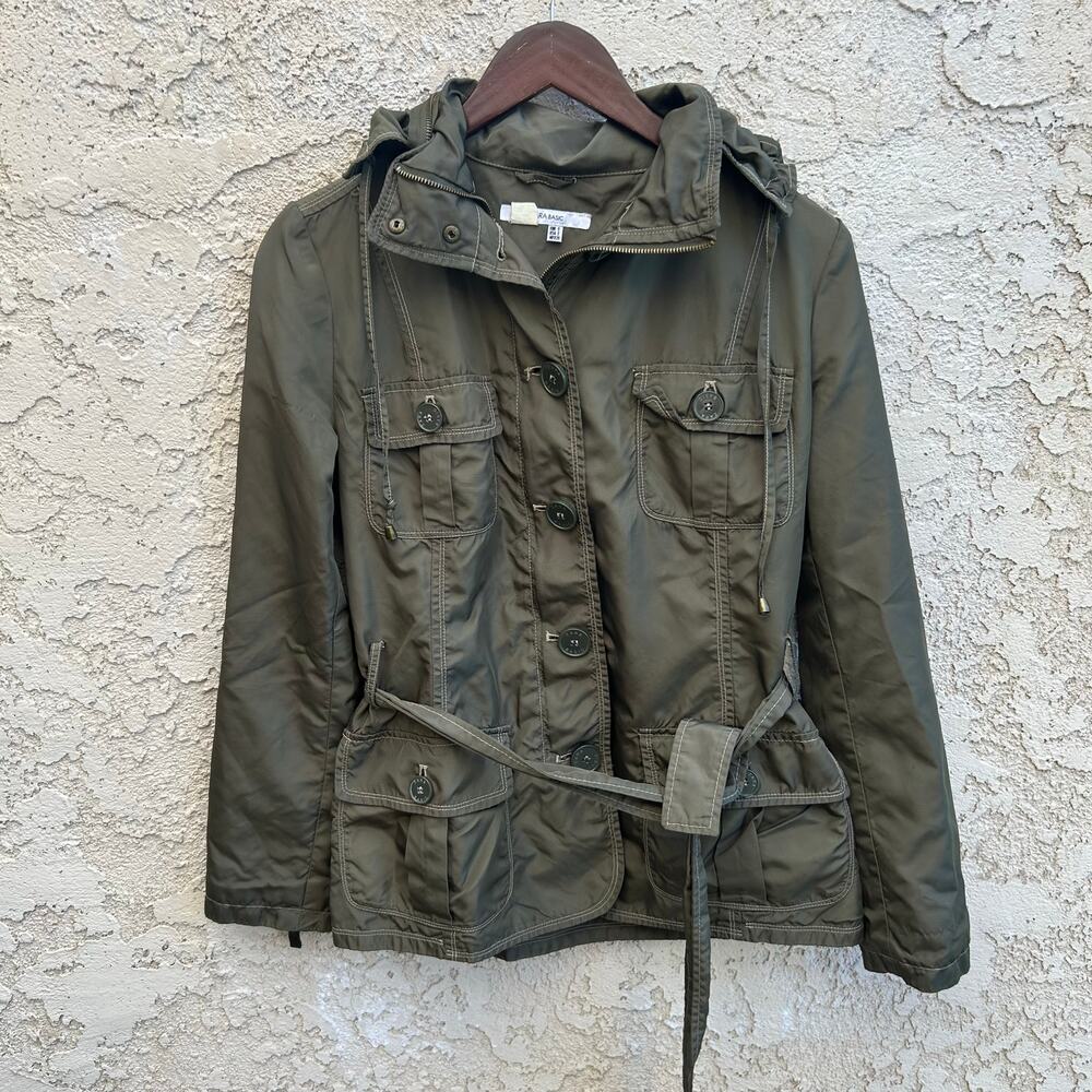 Zara Basic Olive Utility Jacket Size Small